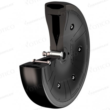 Roue En Fer 250x100 Mm Avec Axe - Neuf, LEM Select, Pour Chariot, Brouette, Mobilier
